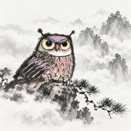 武当山云雾猫头鹰