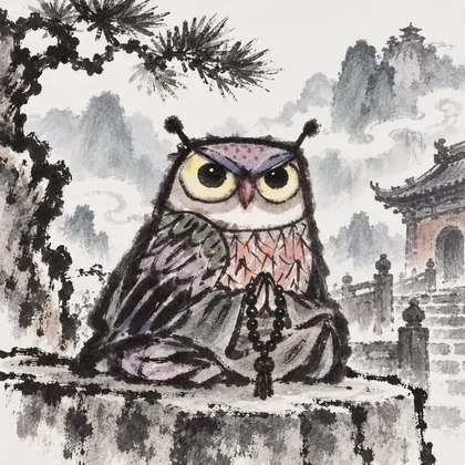 武当山修行猫头鹰