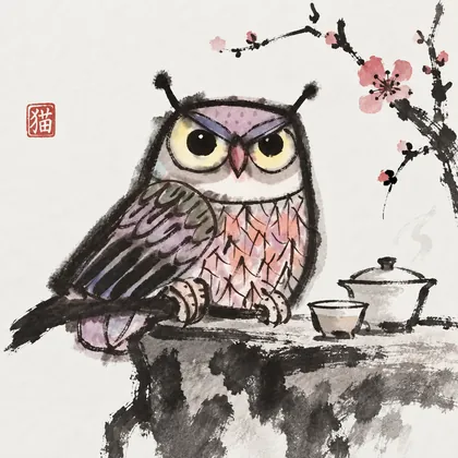 优雅猫头鹰