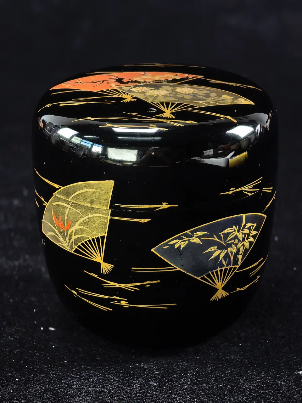 茶类：扇面纹漆棗