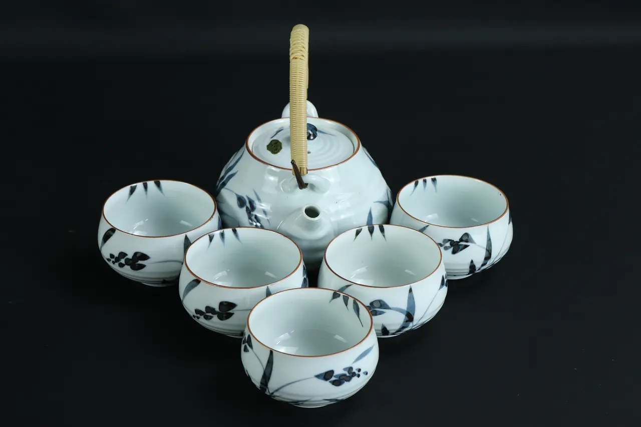 茶类：同一茶具组俯视图
